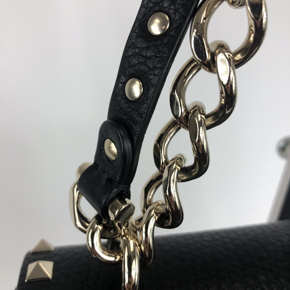 Valentino Garavani Rockstud Shoulder Bag in Black - Picture 12 of 15